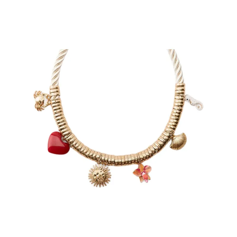 ZARA Brass Necklaces Women's Gold-0