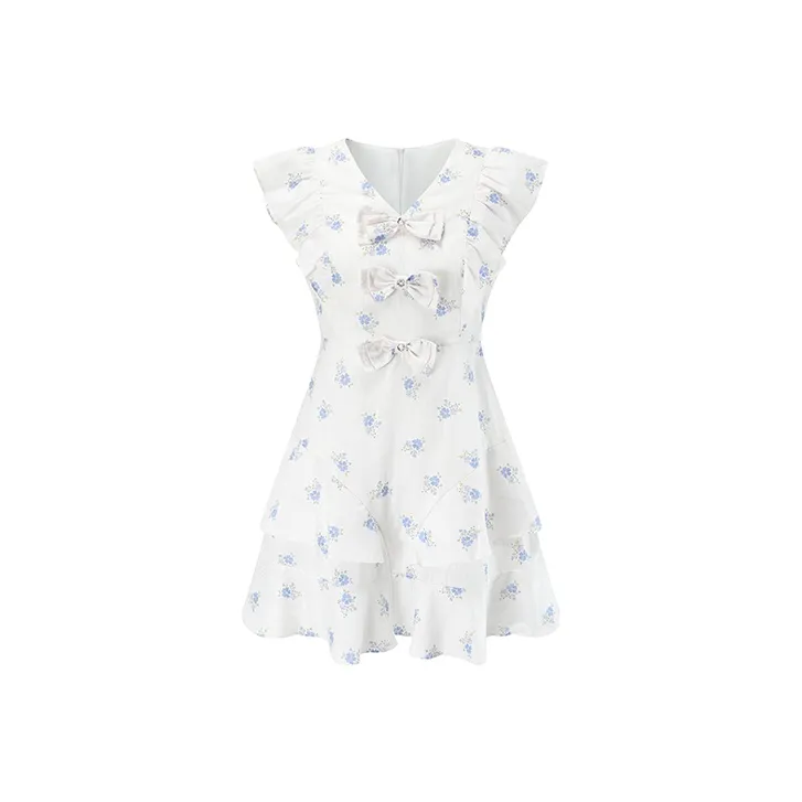 XANDRA A-Line Skirt Dress White-0
