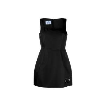 PRADA Re Nylon Triangle logo Minidress