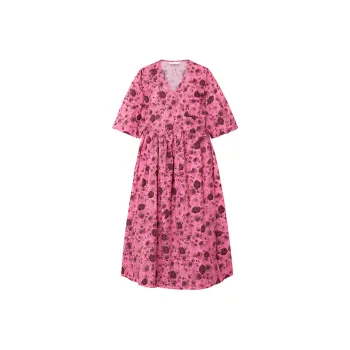 GANNI Short-Sleeved Dresses Women's Pink