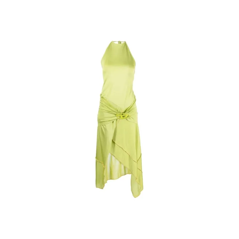DIESEL Sleeveless Dresses Women's Yellow Green-0