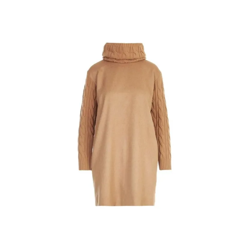 MaxMara Long Sleeved Dress Women's Brown-0