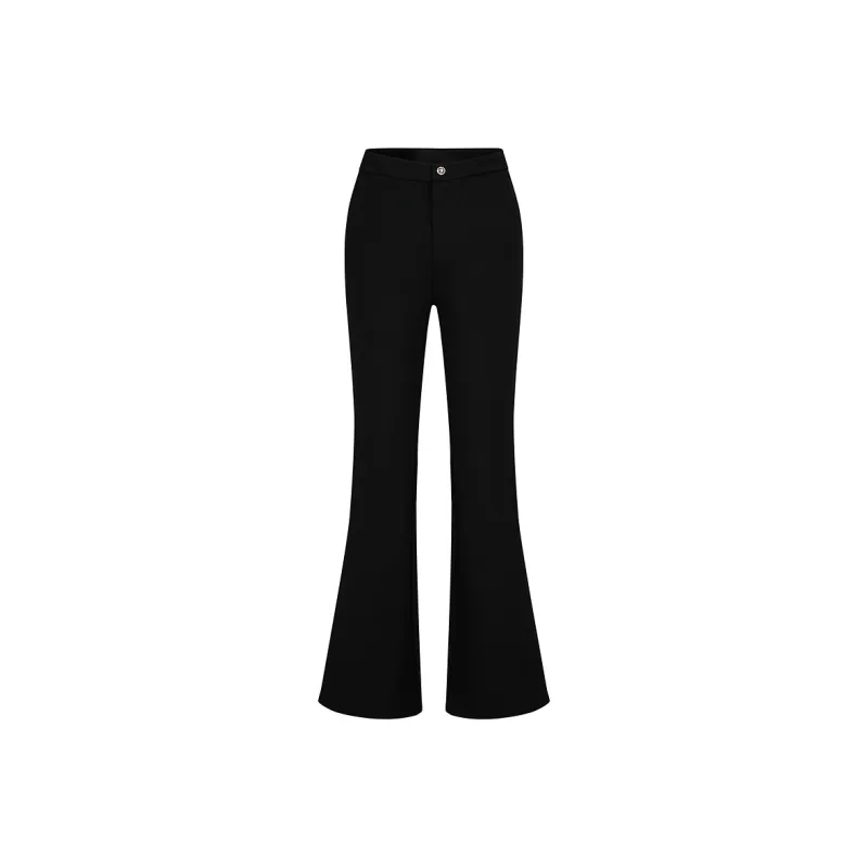 JZ. ANNAKRO Casual Pants Women's Plain Black-0