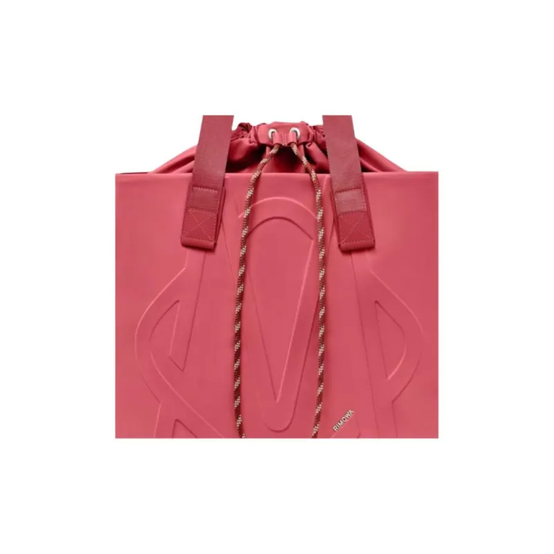 RIMOWA Recycled Nylon With Leather Tote Bag, Shopping Bag, Handbag Women's Red-4