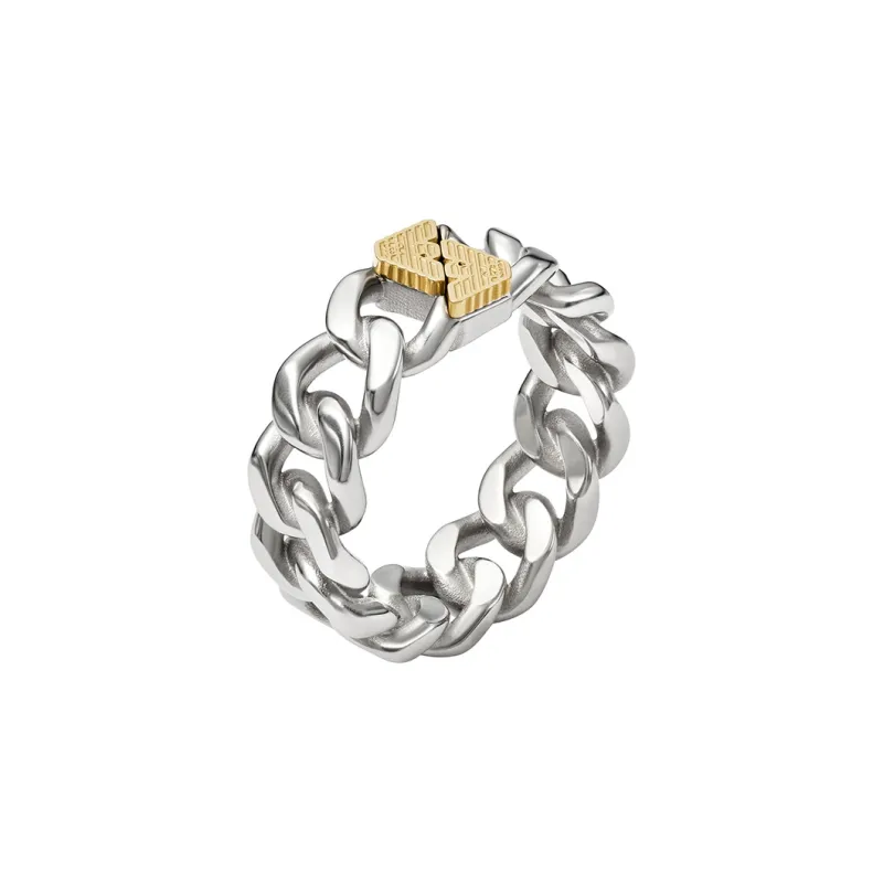 EMPORIO ARMANI Stainless Steel Rings Men's Silver-0