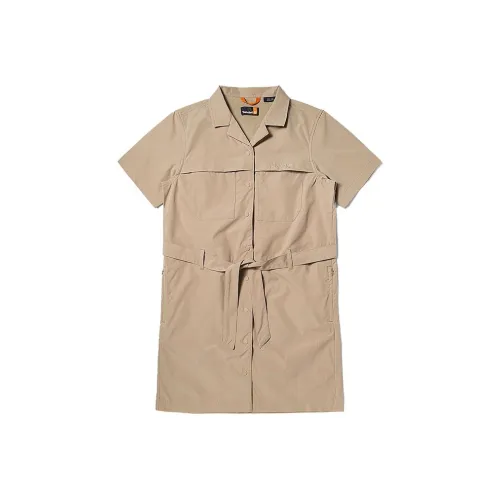 Timberland Short Sleeved Dress Women's Light Mud