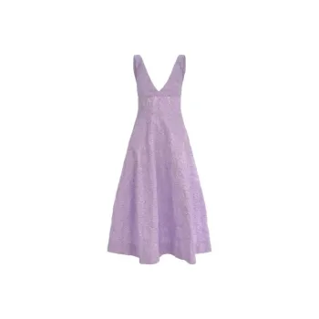 PHILOSOPHY DI LORENZO SERAFINI Floral jacquard V neck Dress
