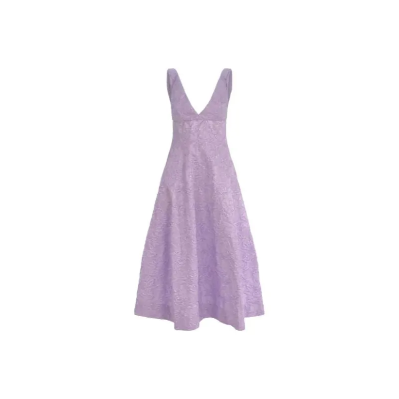 PHILOSOPHY DI LORENZO SERAFINI Floral jacquard V neck Dress-0