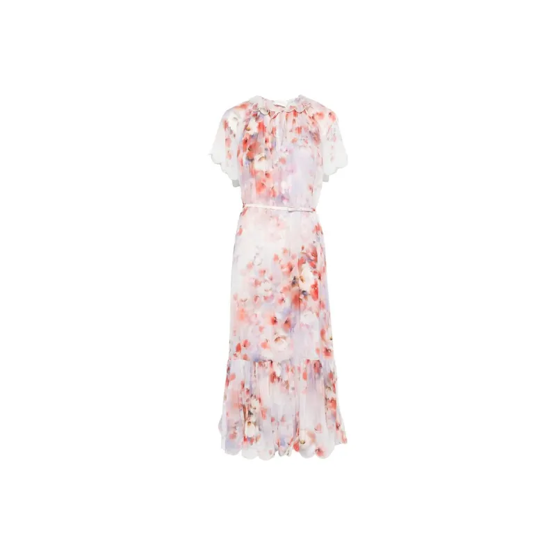 Zimmermann Crush Flutter Midi Dress-0