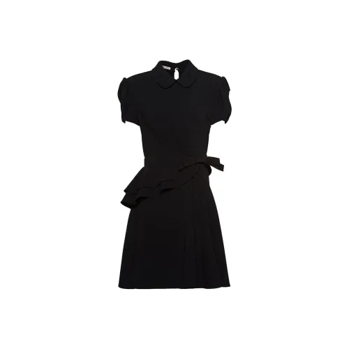 MIU MIU Short-Sleeved Dresses Women's Black