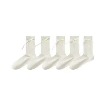 Temooues Mid Calf Socks Women's Combo Set