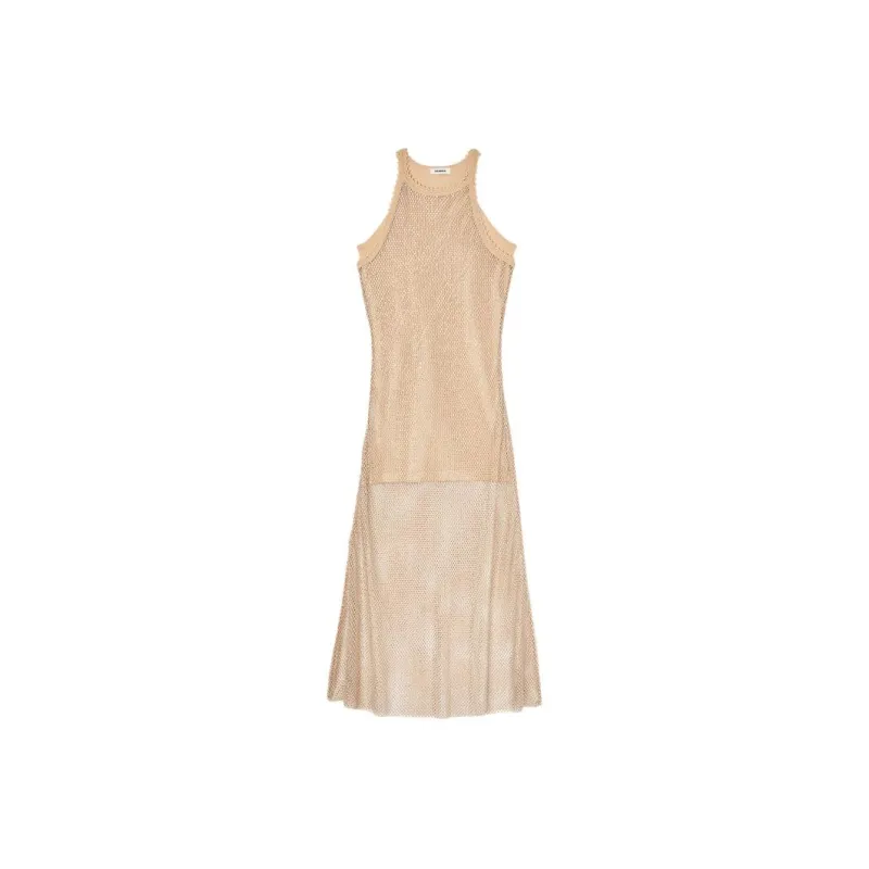 Sandro Slip Dresses Women's Gold-0
