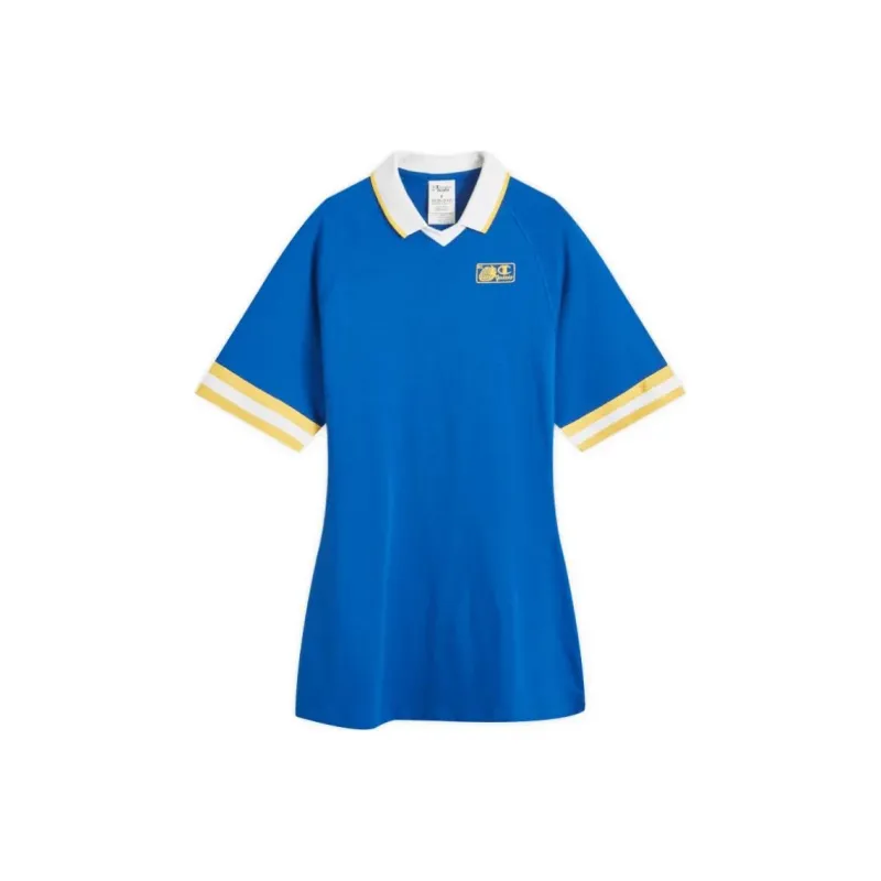 Champion GUIZIO Collaboration Short-Sleeved Dresses Women's Blue-0