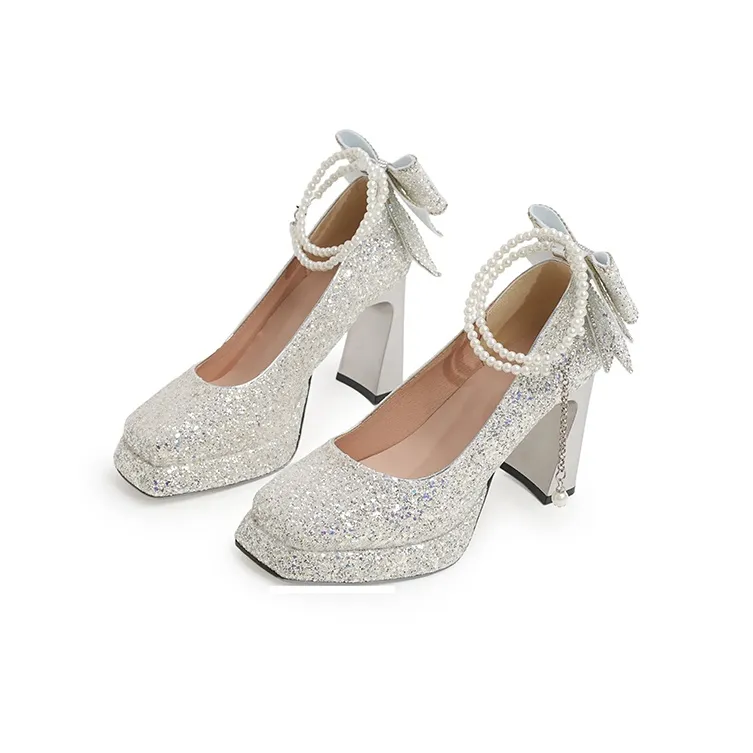 Dawei's House Chunky Heel High Heels Women's Gift Box Set-29