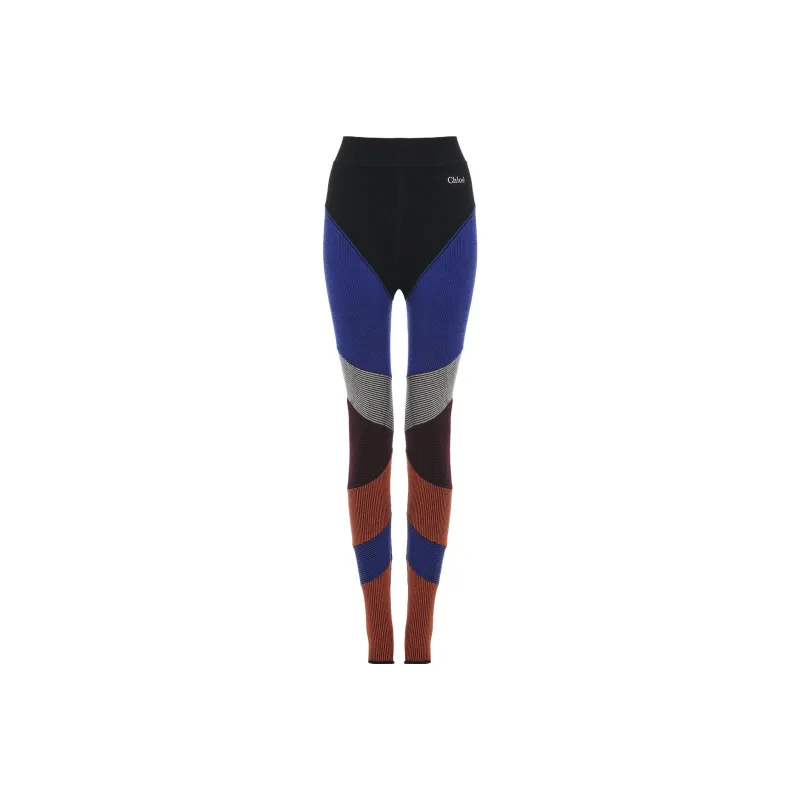 Chloé Patchwork High Waisted Leggings-0