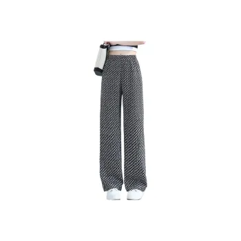 JEANSWEST Casual Pants Fall Women's Black White
