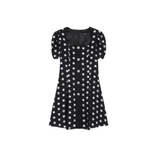 Bebe Short Sleeved Dresses Women's Black White