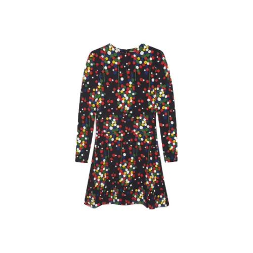SAINT LAURENT Confetti Print Flared Dress