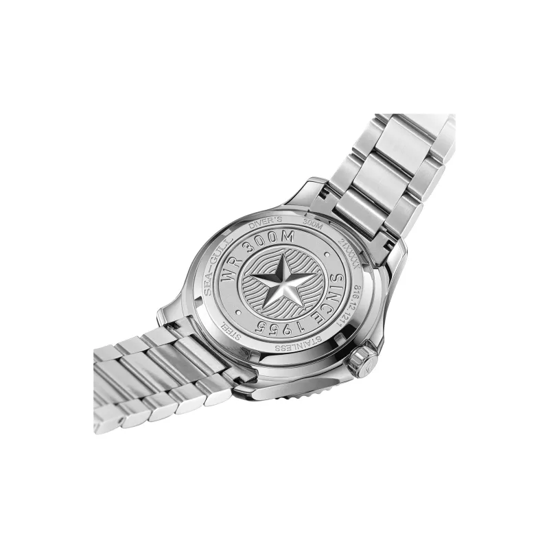 Sea Gull Ocean Automatic Mechanical Movement Steel Strap Watch Women's Watch White Dial-3