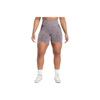 GYMSHARK Casual Shorts Women's Plum Brown/White Mud Gray