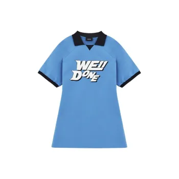 WE11DONE Short Sleeved Dresses Women's Blue