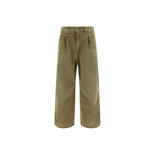 R13 Wide Leg Cropped Jeans
