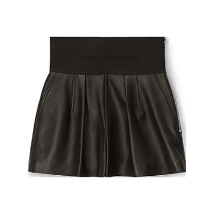 Alexander Wang Safari Leather Shorts-0