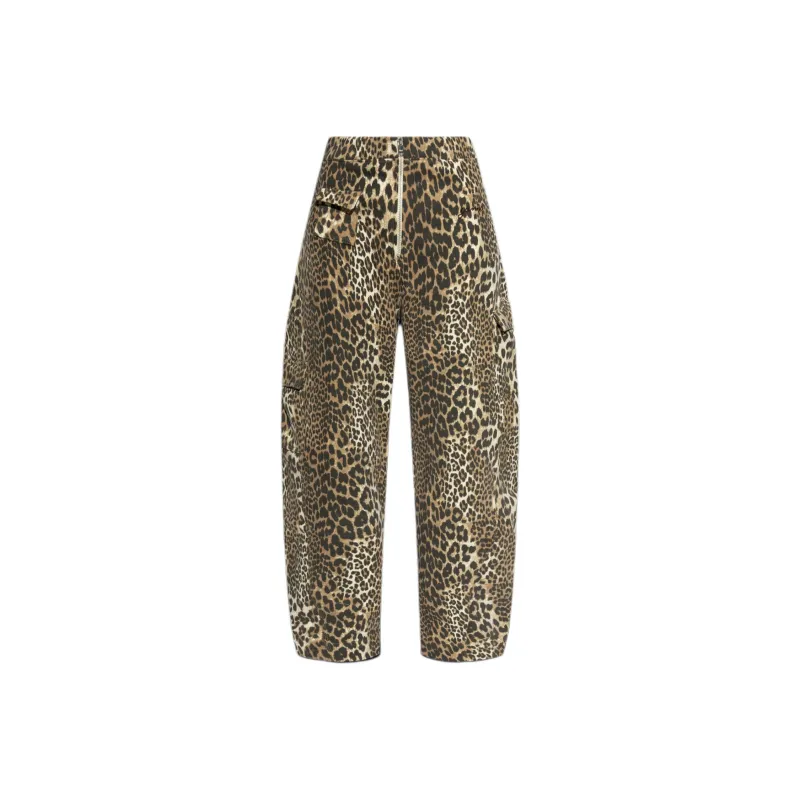 GANNI Leopard print Trousers-0