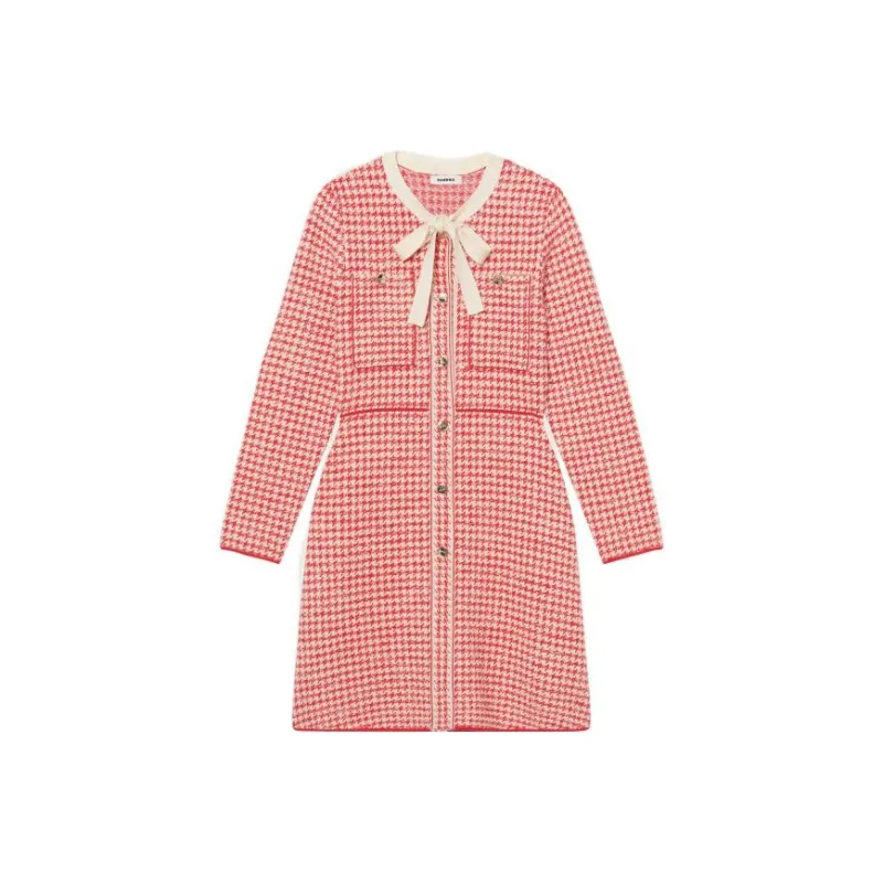 Sandro Long-Sleeved Dresses Women's Red-0