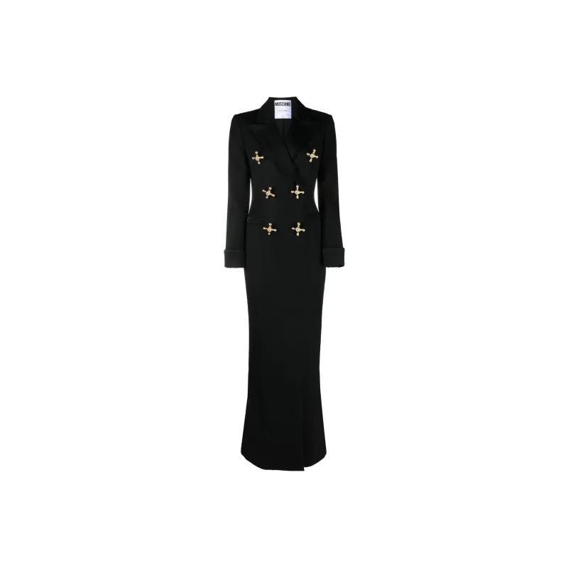 MOSCHINO Long-Sleeved Dresses Women's Black-0