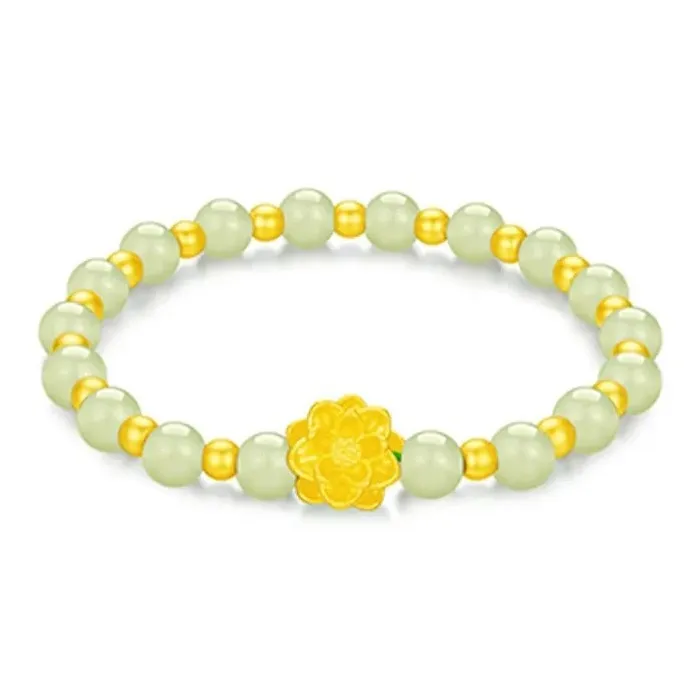 ZHIAIYONGHENG Hetian Jade Bracelets Green Jade Unisex-0