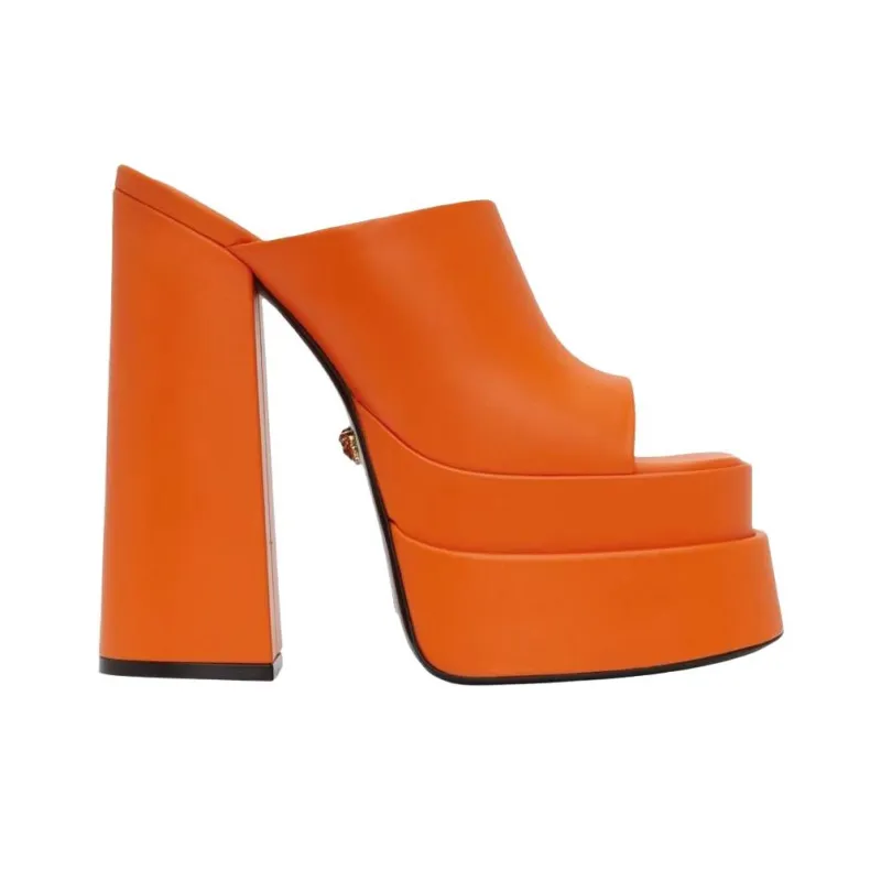 FANSIZHE Slide Slippers Women's Orange-1