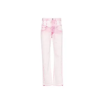 ISABEL MARANT Noemie Frayed Edge Straight Leg Jeans