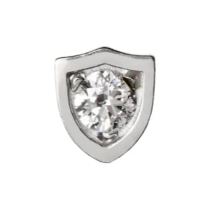 Burberry Silver Stud Earrings Women's Silver-2