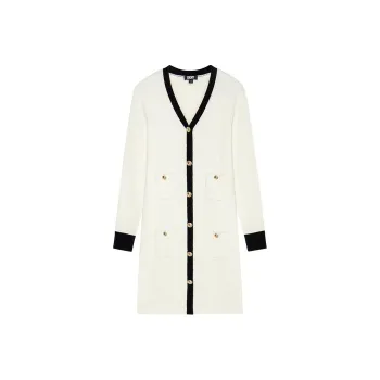DKNY Long Sleeved Dress Women's White