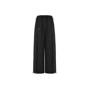 The Last Redemption 23AW Parachute Pants Women's Black