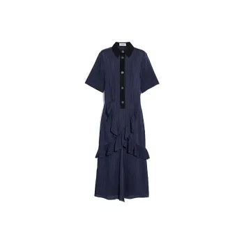COACH Short-Sleeved Dresses Women's Dark Blue
