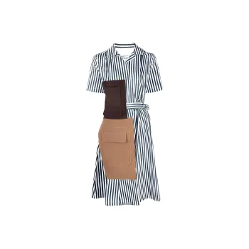 Maison Margiela Short-Sleeved Dresses Women's Multicolor