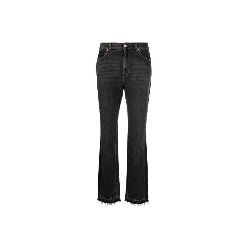 Alexander McQueen Flared Denim Jeans-0