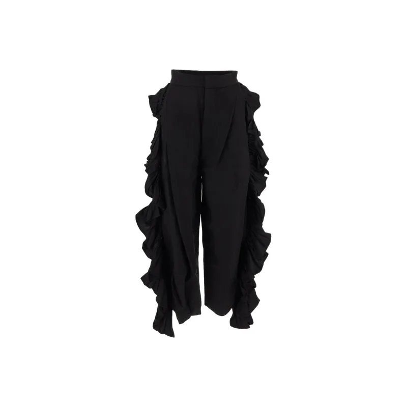 UMA WANG Ruffled Trousers-0