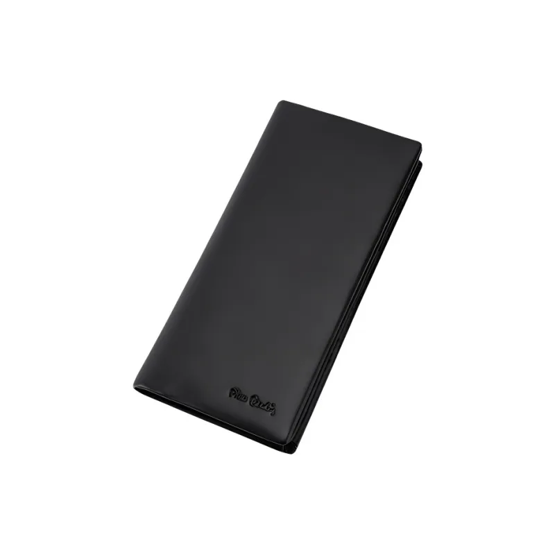 PIERRE CARDIN Top Grain Cow Leather Wallet Regular Men's Black-2