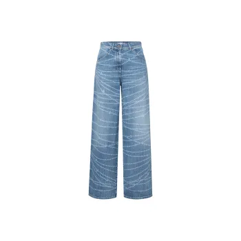 CHANEL 25P Jeans Women's Medium Blue