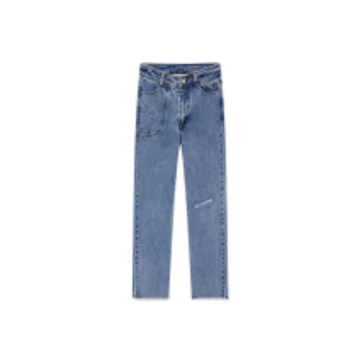 LULUALWAYS FW22 Straight Jeans Women's Blue-0