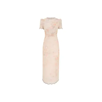 Zimmermann SS25 Short-Sleeved Dresses Women's Light Pink