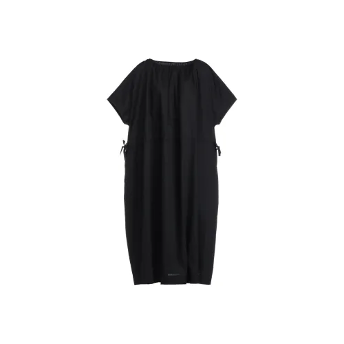 Yohji Yamamoto Short Sleeved Dresses Women's Black