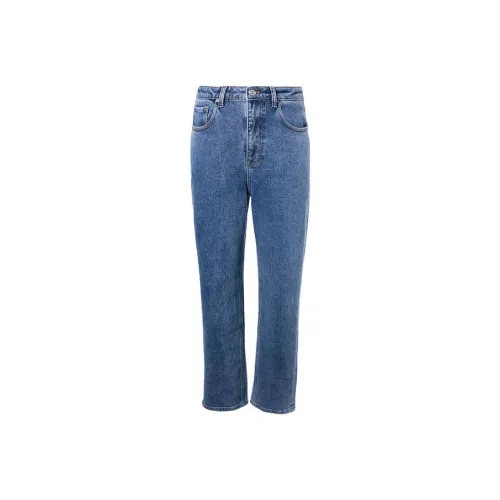 LOFT SHINE Straight Jeans Women's Blue