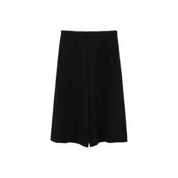 Roselingling Casual Pants Women's Elegant Black