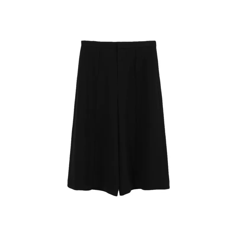 Roselingling Casual Pants Women's Elegant Black-0