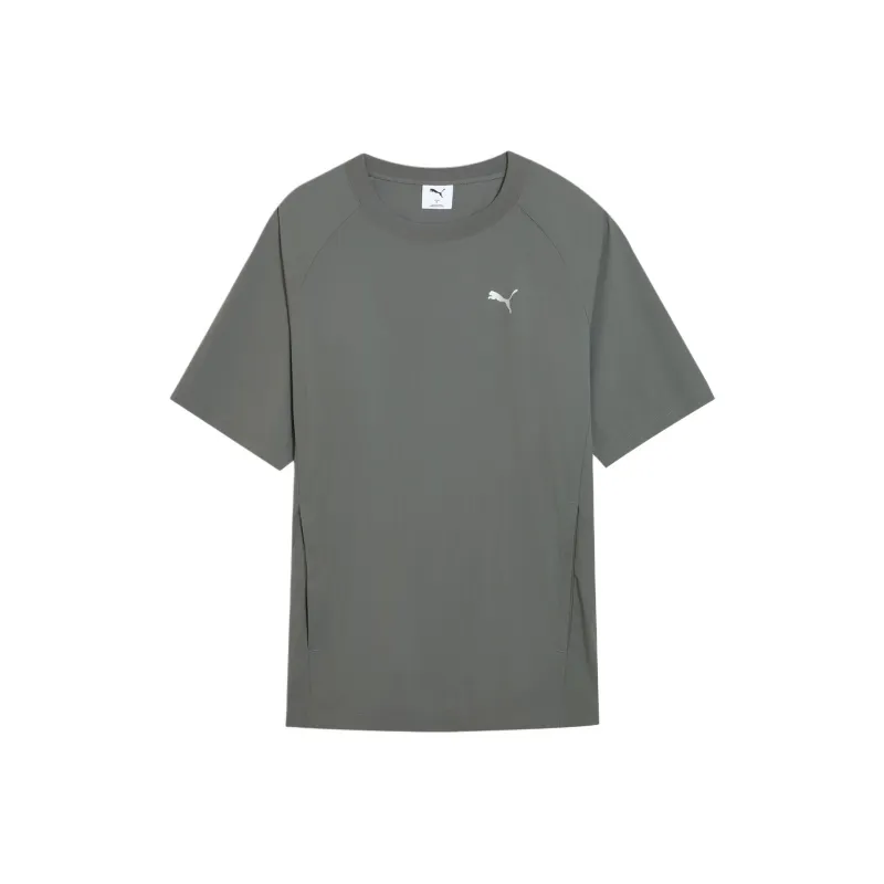 PUMA ESS ELEVATEDWOVEN T Shirt Unisex Gray-0