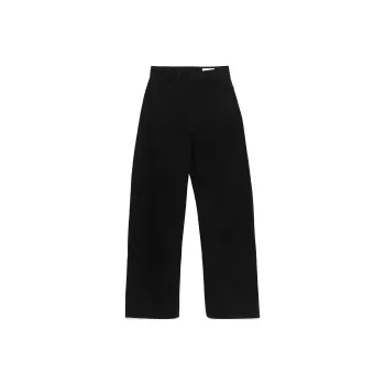 Lemaire High Waisted Curved Pants 'Black'
